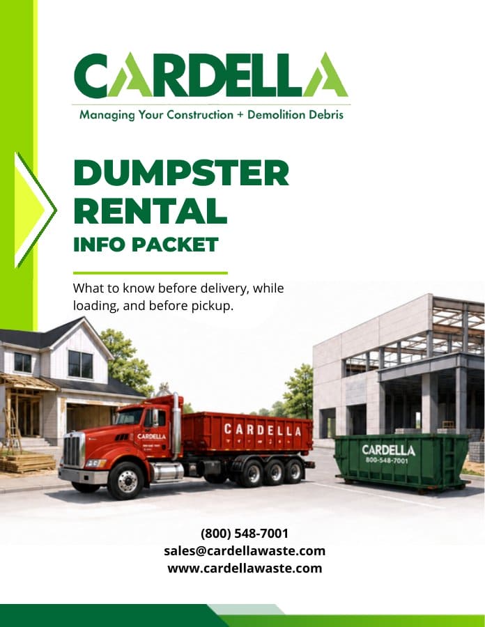 Dumpster Rental Info Packet
